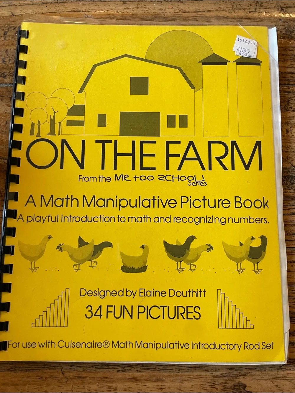 Cuisenaire Math Manipulative Rod Set with On the Farm Work Book